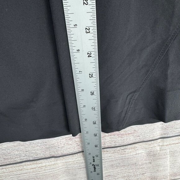 Athleta Arrival Drawstring Midi‎ Skirt Women's 22 Black Travel Stretch - Picture 12 of 12